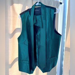 Formal Vest Paisley Jacquard Silk Tie Suit Waistcoat Set